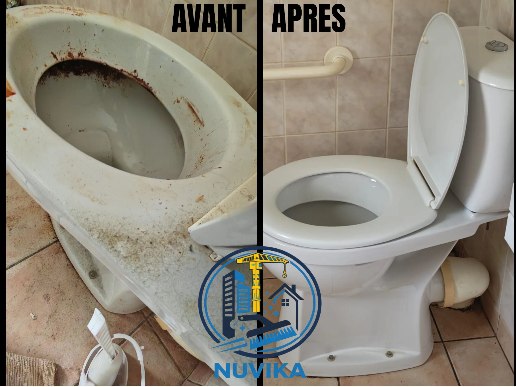 Nettoyage d'appartement insalubre par NUVIKA à Nantes, équipe en EPI