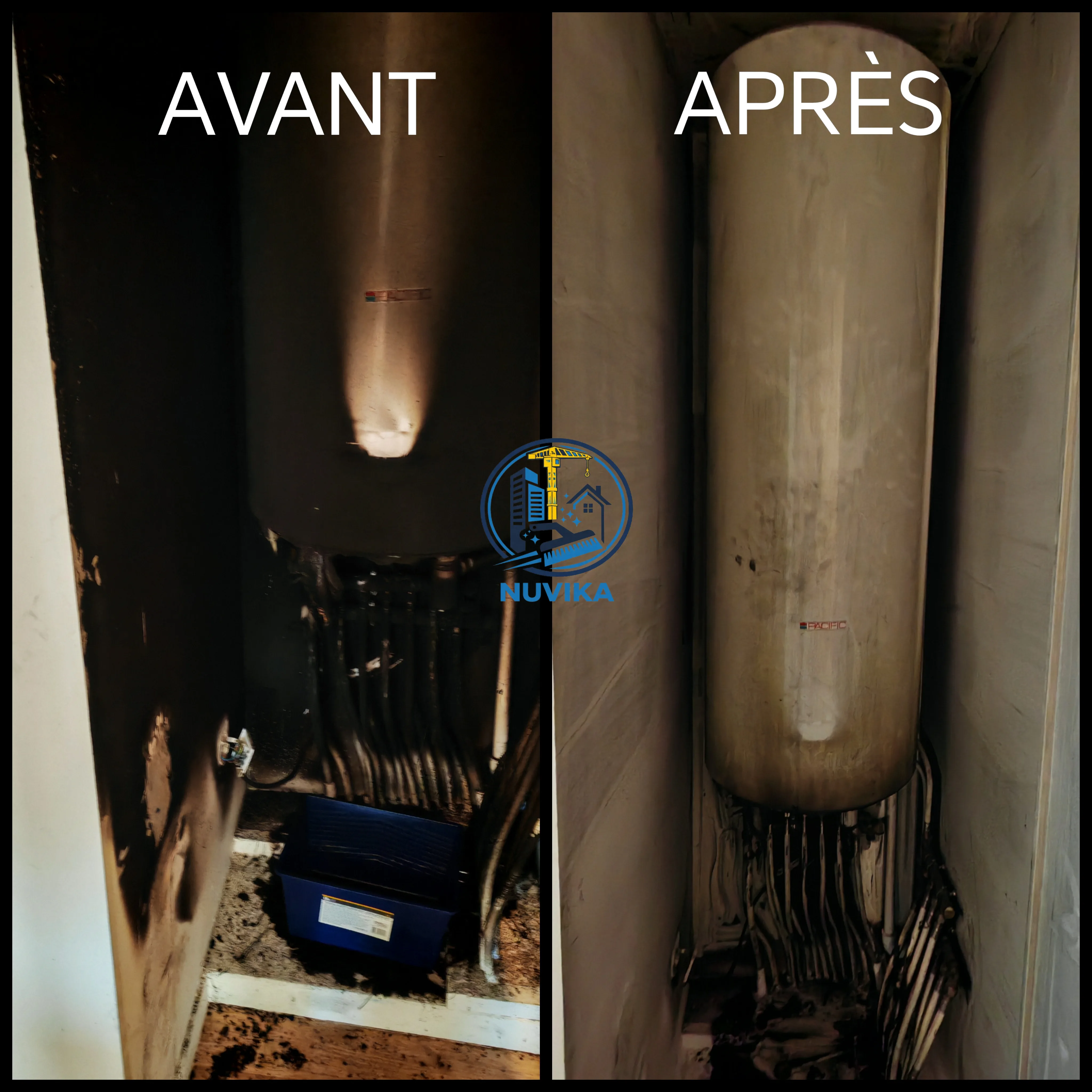 Intervention après incendie à Nantes